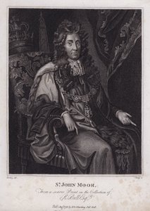 Sir John Moore, İngiliz politikacı, milletvekili ve Londra Belediye Başkanı (gravür)