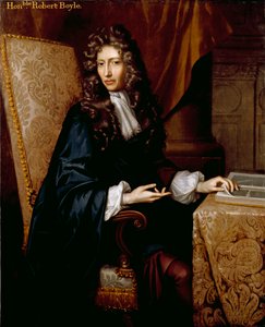 Hon portresi. Robert Boyle, c.1689 (tuval üzerine yağlı boya) by Peter (school of) Lely