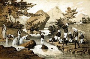 Hint Kostümleri, Mauritius, James Queen (1824-c.1877) pub tarafından oyulmuş. Peter S. Duval (lito) by Peter Bernhard Wilhelm (after) Heine