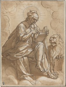 Evangelist Aziz Mark by Peter Candid after Heinrich Aldegrever after Georg Pencz