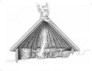 Bronz Çağı yuvarlak ev