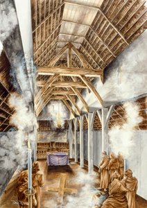 Lindisfarne Manastırı, c652AD, c1990-2010 by Peter Dunn