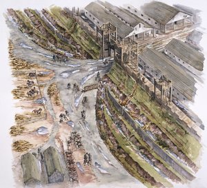 Ribchester Roma Kalesi, Lancashire, MS 60-70, 1996 by Peter Dunn