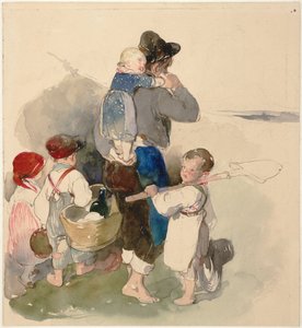 Tarlada Çalışma Yolundaki Çocuklar, c. 1840