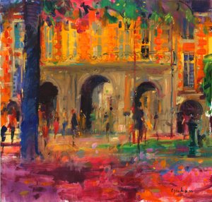 Kraliyet Köşkü, Place des Vosges by Peter Graham (Contemporary)