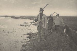 Bataklıklardan Eve Dönüş, 1886. Yaratıcılar: Dr Peter Henry Emerson, Thomas Frederick Goodall. by Peter Henry Emerson, Thomas Frederick Goodall