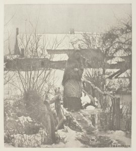 Kaygan Bir Yol - Kış Manzarası (Norfolk) by Peter Henry Emerson