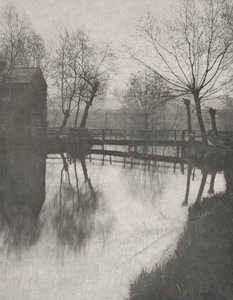 Chingford yakınlarındaki yaya köprüsü by Peter Henry Emerson