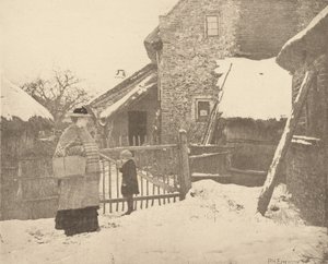 Pazara Giderken - Bir Kış Sahnesi by Peter Henry Emerson