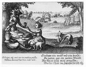 Bir piknik, c.1650 by Peter I Rollos