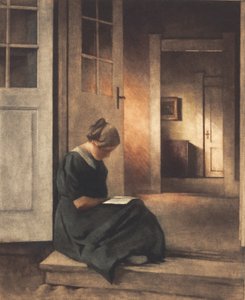 bahçe kapısında by Peter Vilhelm Ilsted