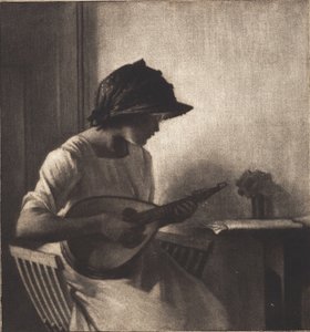 mandolin çalar by Peter Vilhelm Ilsted