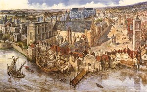 Westminster'in kuşbakışı görünümü by Peter Jackson