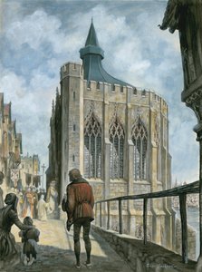 Eski Londra Köprüsü'ndeki St Thomas Şapeli'nin yeniden inşası by Peter Jackson
