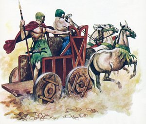 Sümer arabası (renkli taş) by Peter Jackson