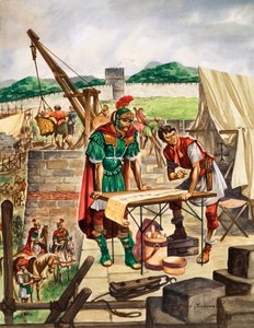 İmparator Hadrian işi kontrol ediyor by Peter Jackson