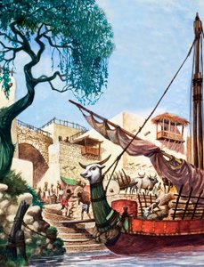 Bir ticaret gemisinin boşaltılması by Peter Jackson