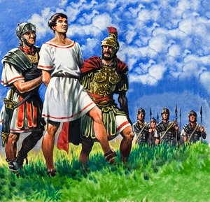 Genç Briton, Roma askerleri tarafından tutuklandı by Peter Jackson