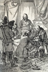 Kosciuszko ayaklanması: Ruslara karşı Maciejowice Savaşı'nda yaralanan Polonyalı kahraman Tadeusz Kosciuszko (1746-1817) by Peter Johann Nepomuck Geiger