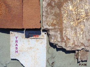 EVET... TRASH ART.2020 by Peter McClure