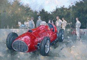 1951 Ferrari (tuval üzerine yağlı boya)