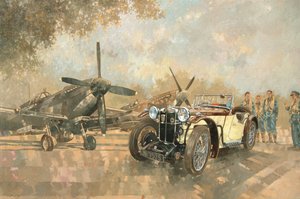 Cream Cracker MG 4 Spitfires (tuval üzerine yağlı boya)
