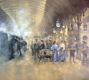York Tren İstasyonu (tuval üzerine yağlı boya)