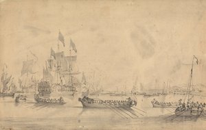 William of Orange'ın Tor Körfezi'ne İnişi by Peter Monamy