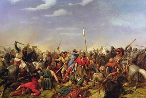 Stamford Köprüsü Savaşı by Peter Nicolai Arbo