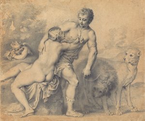 Venüs ve Adonis by Peter Oliver