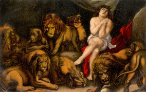 Daniel İncil'den aslanın ininde (baskı)