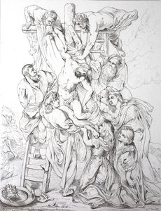 İsa Mesih, Haçtan İniş (baskı) by Peter Paul (after) Rubens
