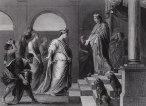 Süleyman ve Saba Kraliçesi (gravür) by Peter Paul (after) Rubens