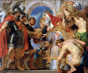 İbrahim ve Melçizedek by Peter Paul Rubens