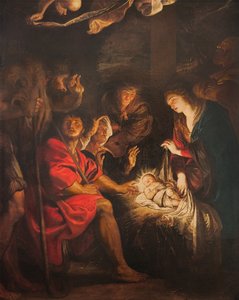 çobanların hayranlığı by Peter Paul Rubens