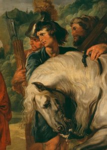 Decius Mus kaderine boyun eğer. by Peter Paul Rubens