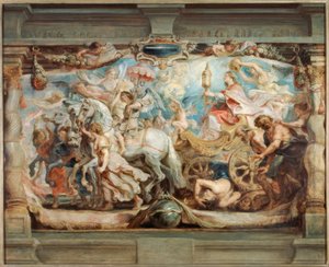 Kilisenin cehalet ve yanılgı üzerindeki zaferi by Peter Paul Rubens