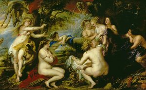Diana ve Callisto, c.1638-40 (tuval üzerine yağlı boya) by Peter Paul Rubens