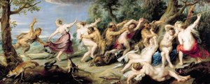 Diana and her Nymphs Surprised by Fauns, 1638-40 