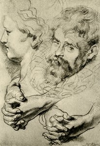 Baş ve el çalışmaları by Peter Paul Rubens
