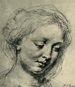 Bir kadının başı, c1630, 1943. by Peter Paul Rubens
