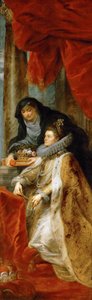 Avusturyalı Isabella Claire Eugenie (1566-1633) - İspanyalı Isabella) (- İnfanta Isabel Clara Eugenia. Ildefonso Sunağının sağ yan paneli - Pieter Paul Rubens (1577-1640). Ahşap üzerine yağlı boya, yaklaşık 1630-1631 Boyut: 352x109 cm Sanat Tarihi Müzesi,  by Peter Paul Rubens