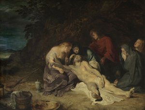 Aziz John ve Kutsal Kadınlar ile Ölü Mesih Üzerine Ağıt by Peter Paul Rubens