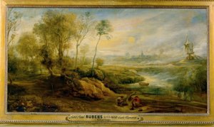 Kuş tabakları ile manzara by Peter Paul Rubens