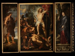 İsa'nın Dirilişi, c.1611-12 (panel üzerine yağlıboya) by Peter Paul Rubens