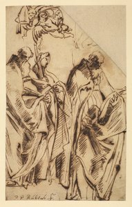 Aziz Amandus ve Aziz Walpurga, c.1610 by Peter Paul Rubens