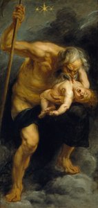 """Satürn (veya Kronus) Oğlunu Yiyen"" Peter Paul (Pierre-Paul) Rubens (veya Peter Paul veya Petrus Paulus) (1577-1640) tarafından yapılan tablo (1577-1640) 1636-1637 Madrid. Prado Müzesi