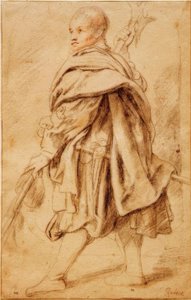 Bir Halberdier Çalışması by Peter Paul Rubens