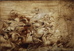 Aslan avı için çalışma (Resim by Peter Paul Rubens