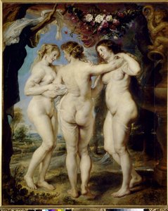 Üç Güzeller - tuval üzerine yağlı boya by Peter Paul Rubens